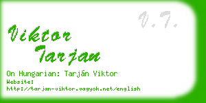 viktor tarjan business card